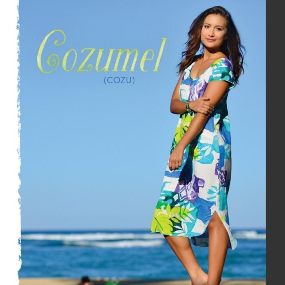 Jams World Dixie Midi Dress in Cozumel Print W340-COZU